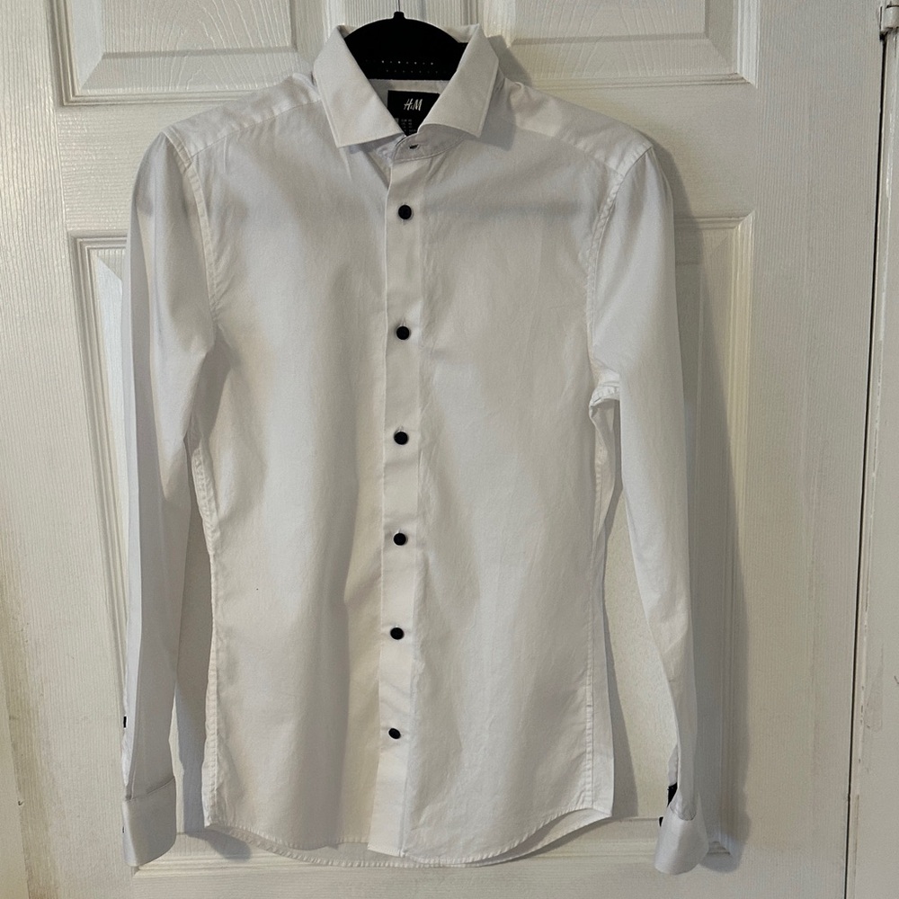 H&M Men's Crisp White Dress Shirt